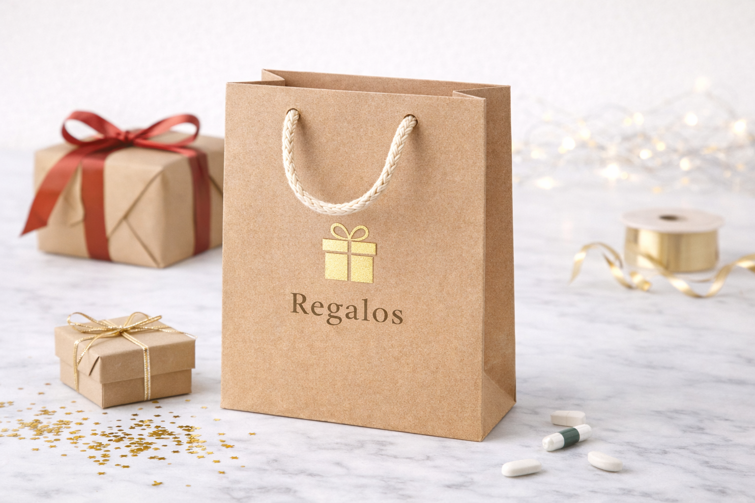 Bolsas de papel kraft para regalos personalizadas